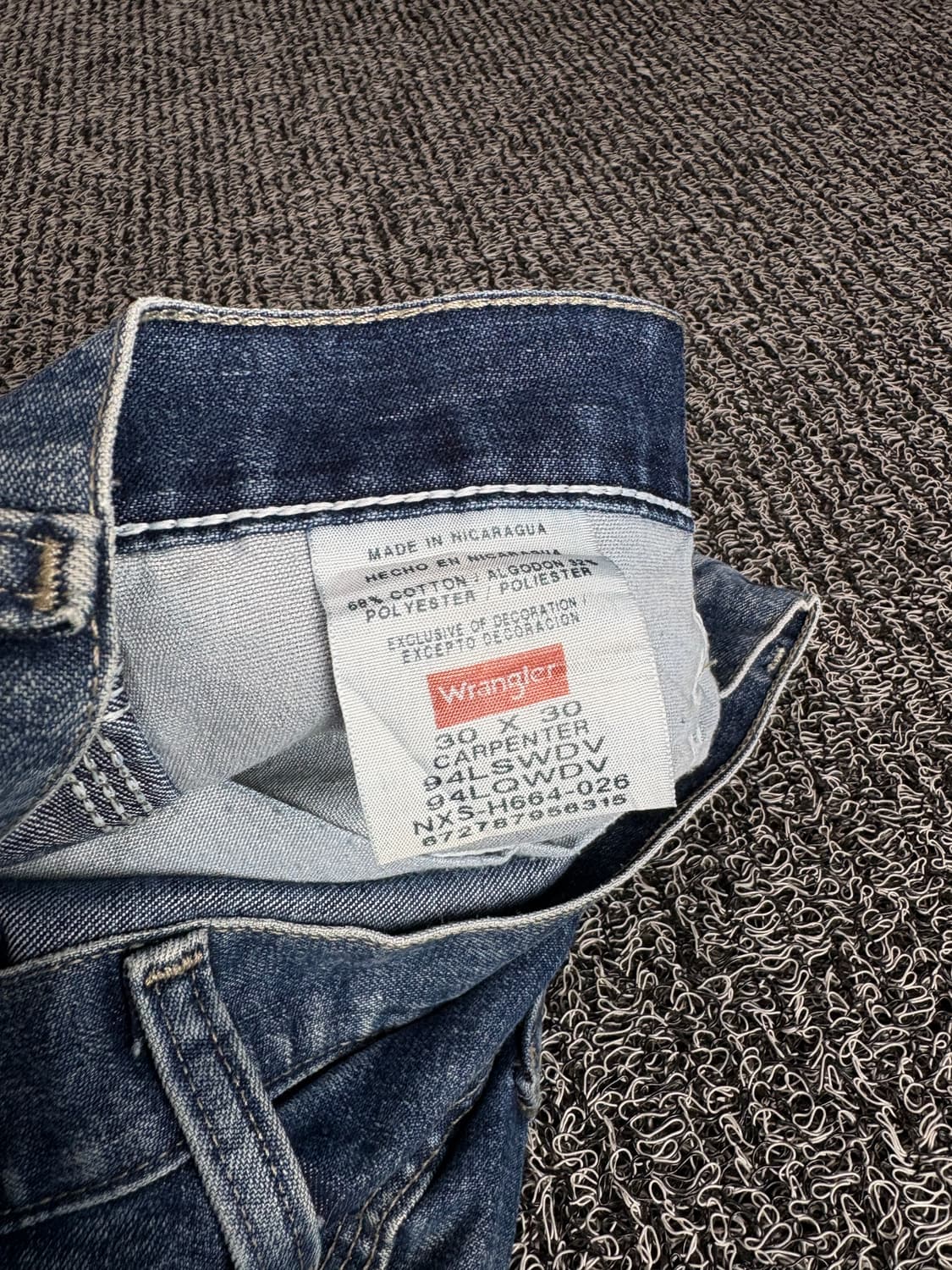 랭글러 올드스쿨 루즈핏 카펜터 워크 데님 팬츠 3411 상품이미지3