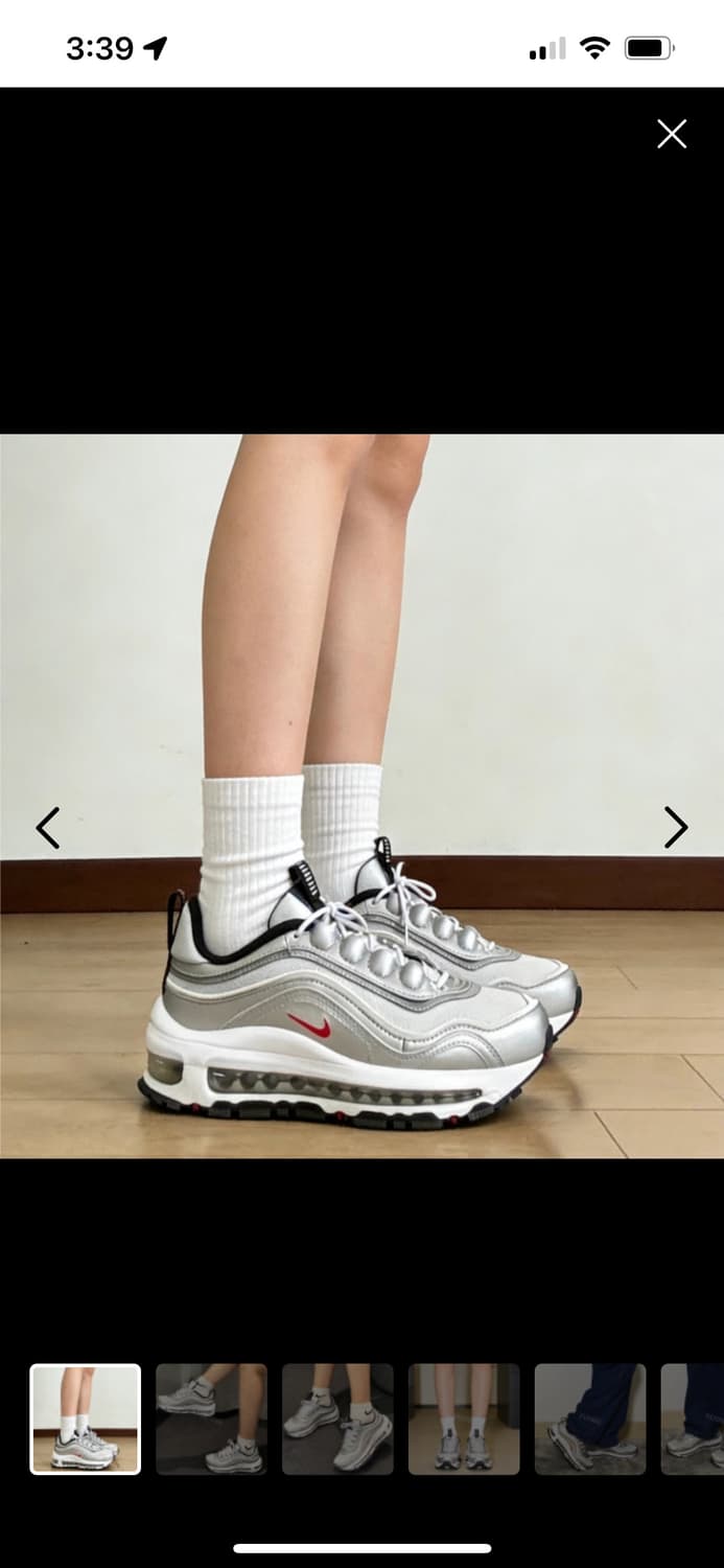 (새상품) 나이키 에어맥스 97 퓨추라 실버 240 상품이미지3