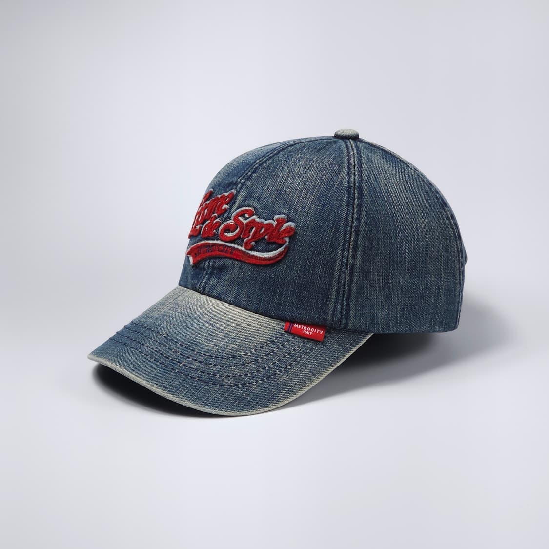 메트로시티 ITALY 데님 Y2K 빈티지 볼캡 모자 상품이미지1