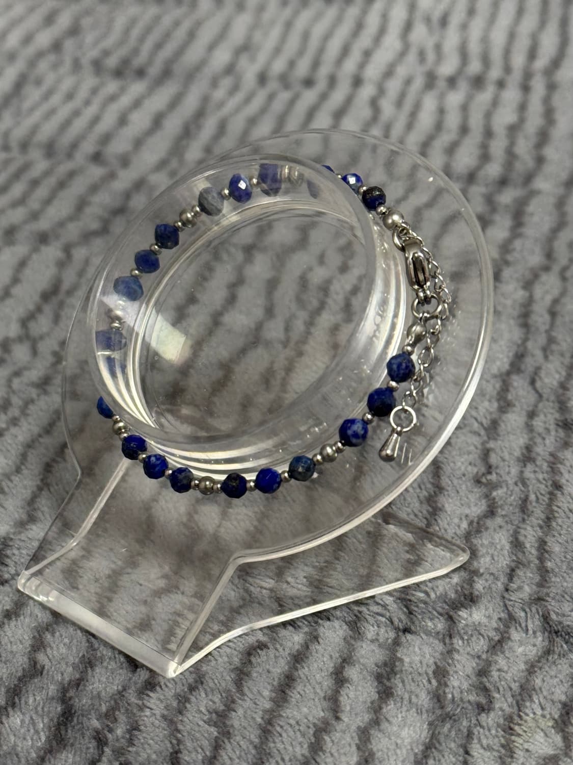 (핸드메이드) 천연석 라피스라줄리 랍스터 원석팔찌 상품이미지1