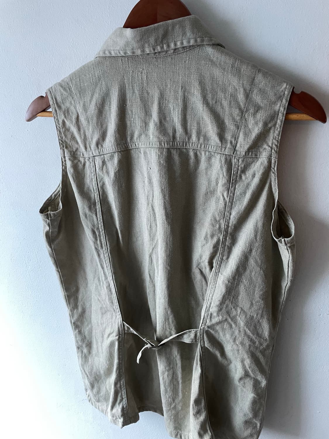 80-90‘s Vintage L.L.Bean Linen Work Vest 상품이미지4