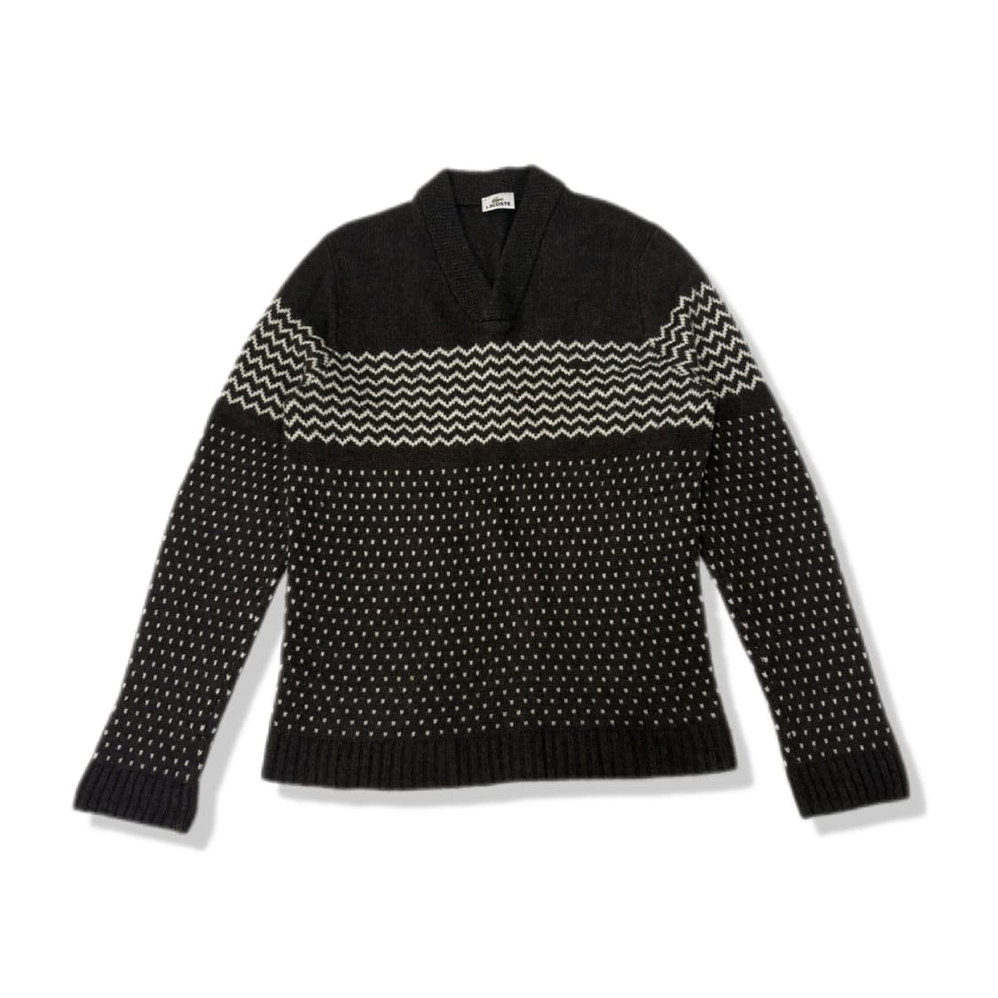 lacoste vintage v-neck knitwear 상품이미지1