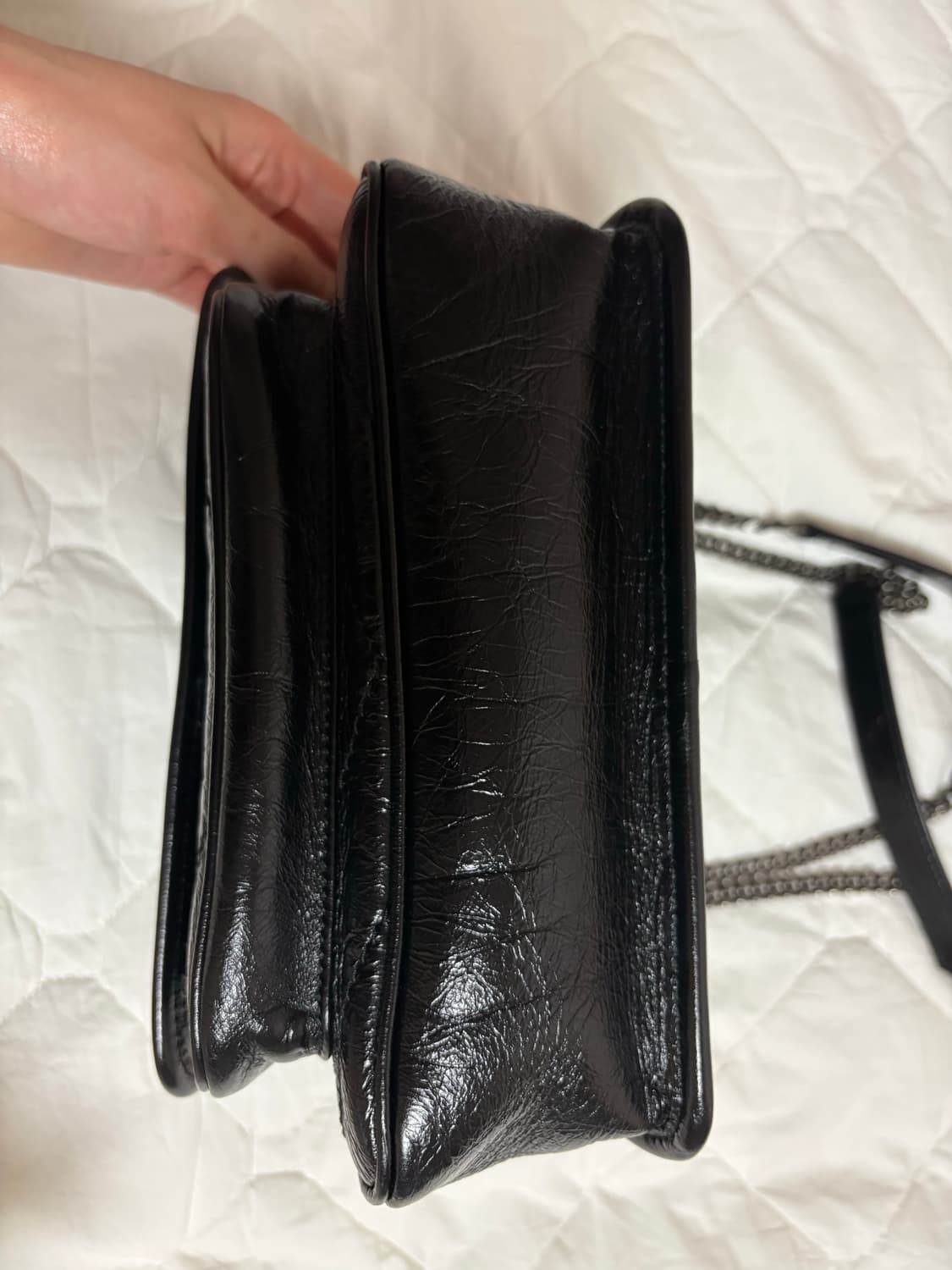 생로랑 니키백 베이비 블랙 상품이미지5