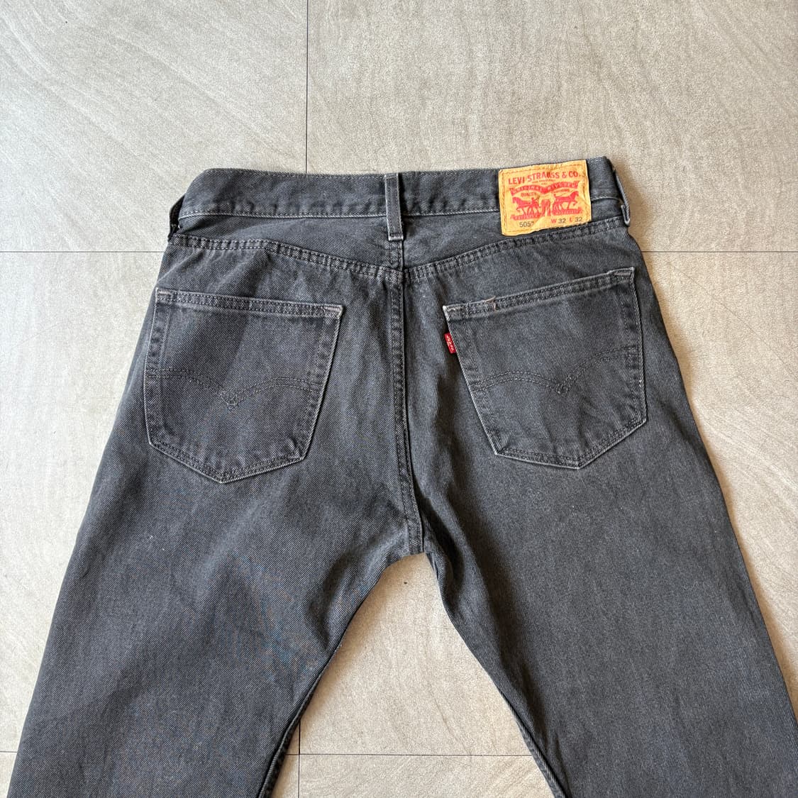 리바이스 정품 505 데님 블랙 팬츠 바지 상품이미지7