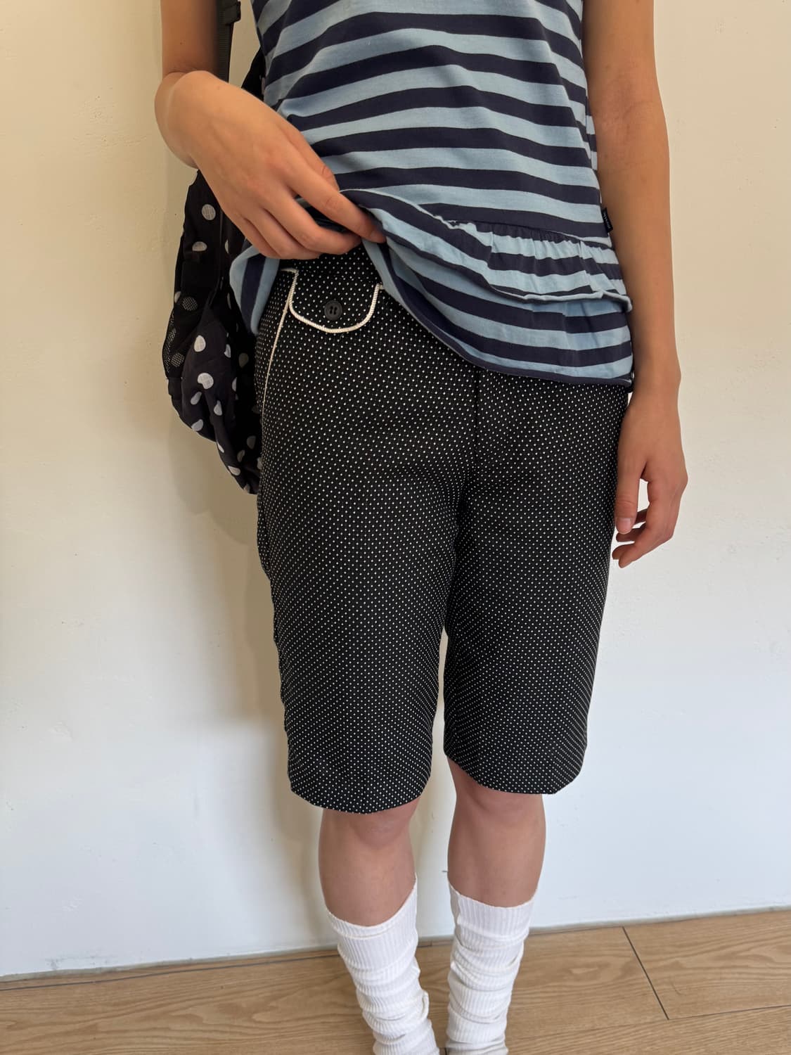 Dot Bermuda Pants 상품이미지1