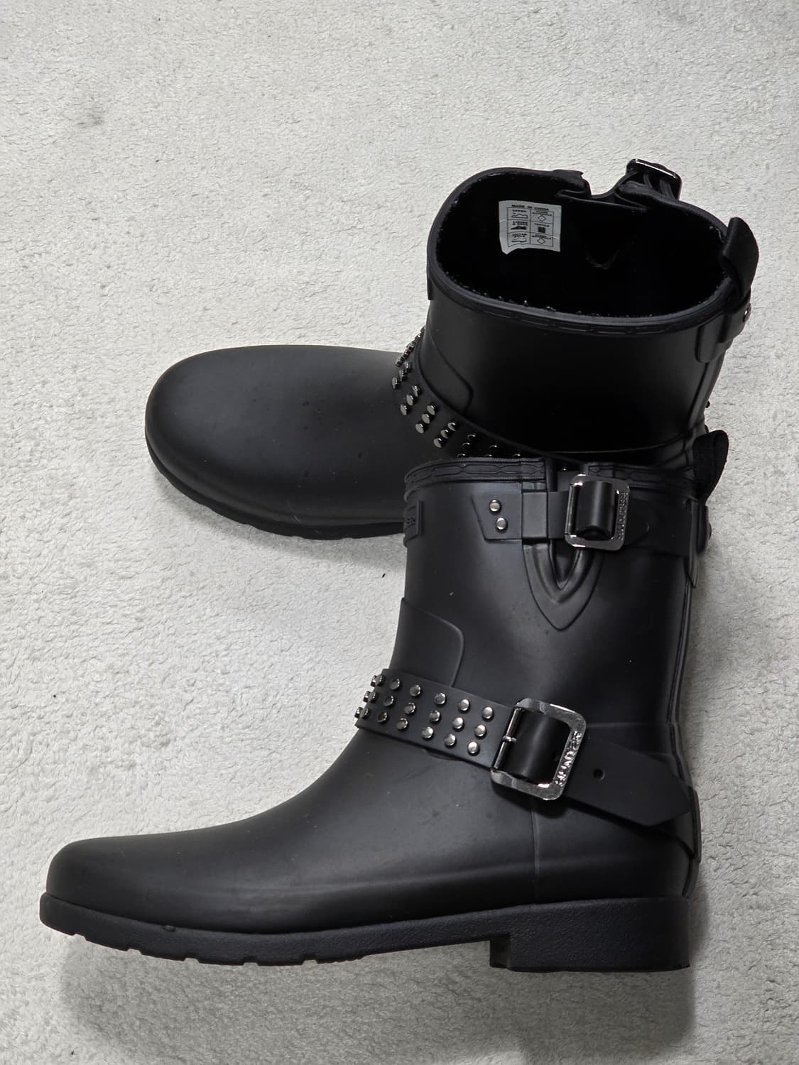 Hunter 헌터 리파인드 스터드 바이커 여성 레인부츠 상품이미지4