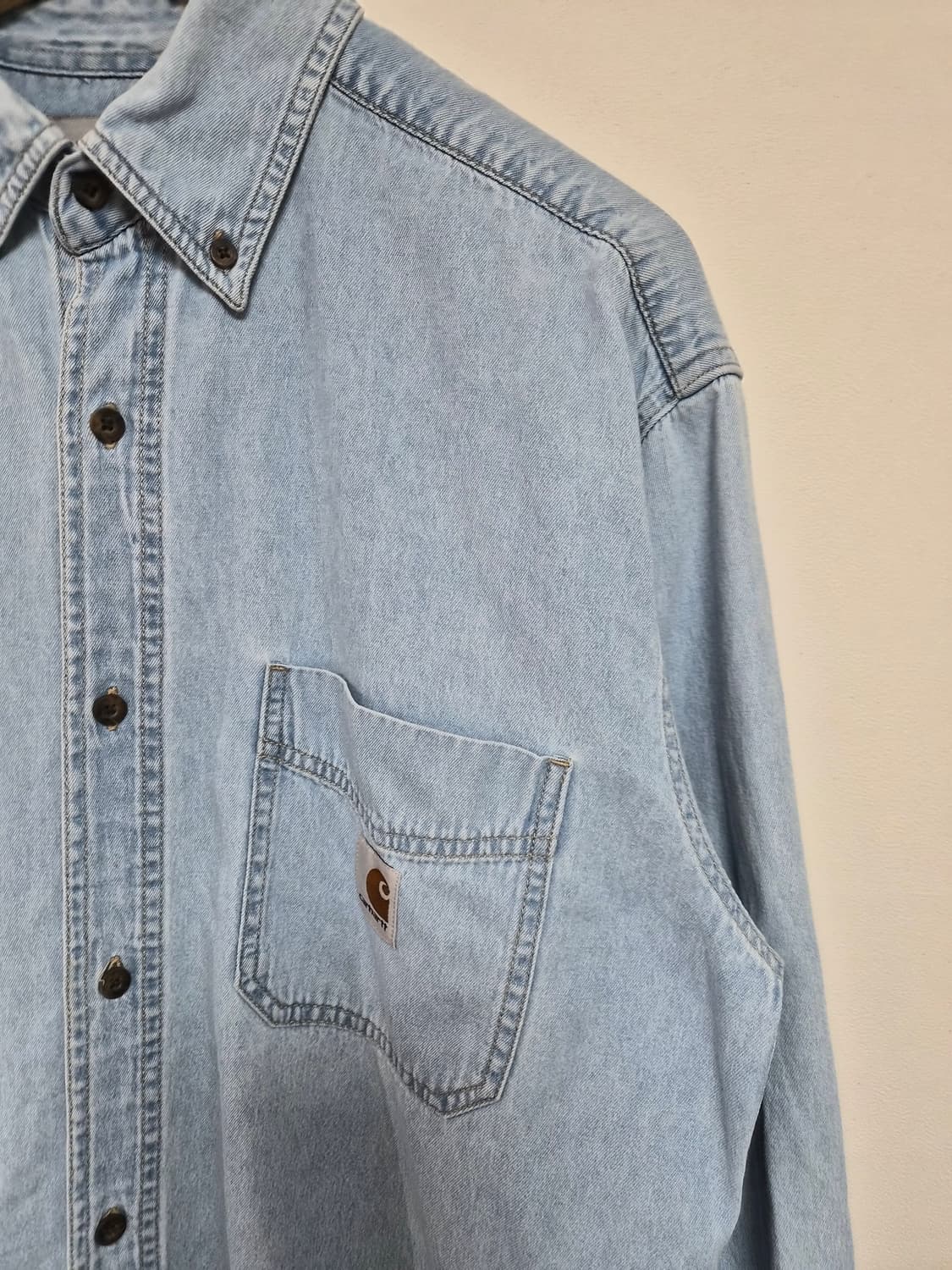 칼하트Carhartt 원포켓 데님 셔츠 M사이즈 - S265 상품이미지3