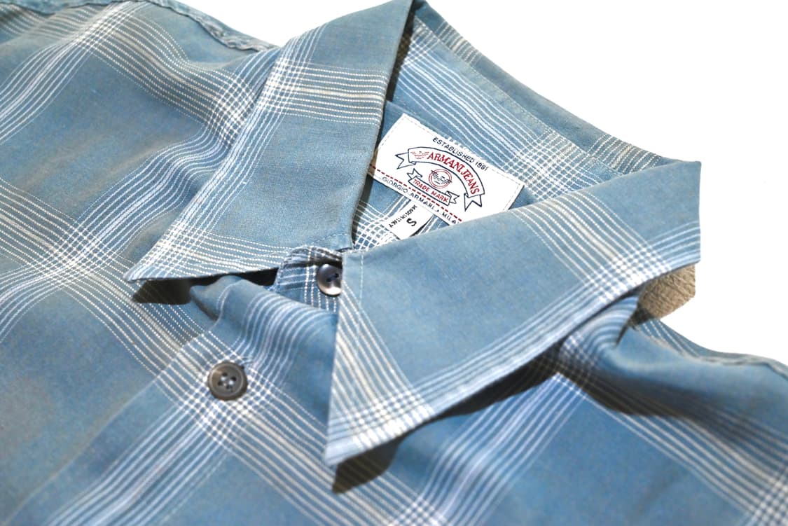 Armani jeans 90s sheer ss shirts 상품이미지4
