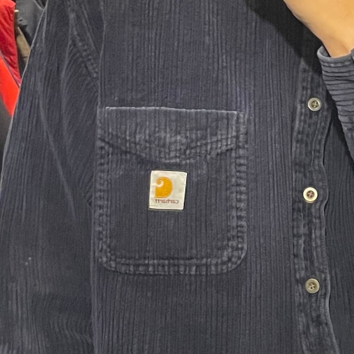 [IM] carhartt 칼하트 딥네이비 코듀로이 긴팔셔츠 상품이미지5