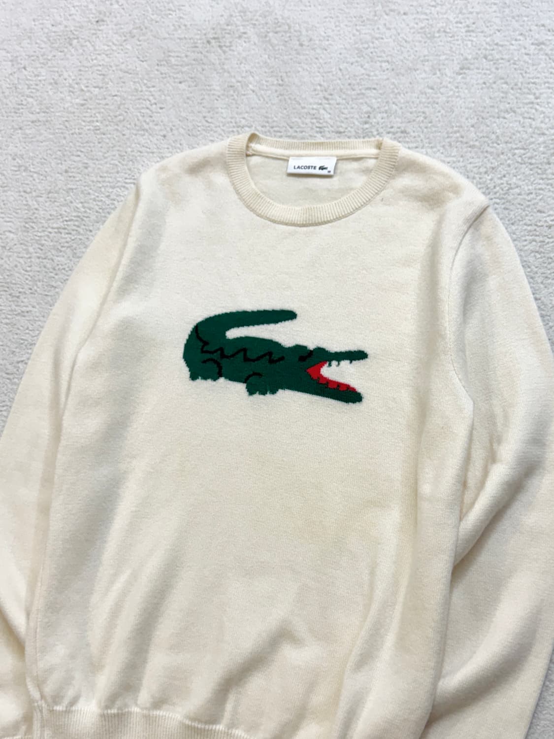라코스테 빅크록 아이보리 니트 상품이미지1