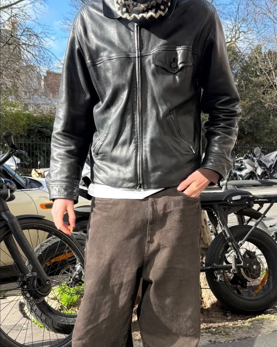 90s 빈티지 아네스베 옴므 레더자켓 상품이미지2