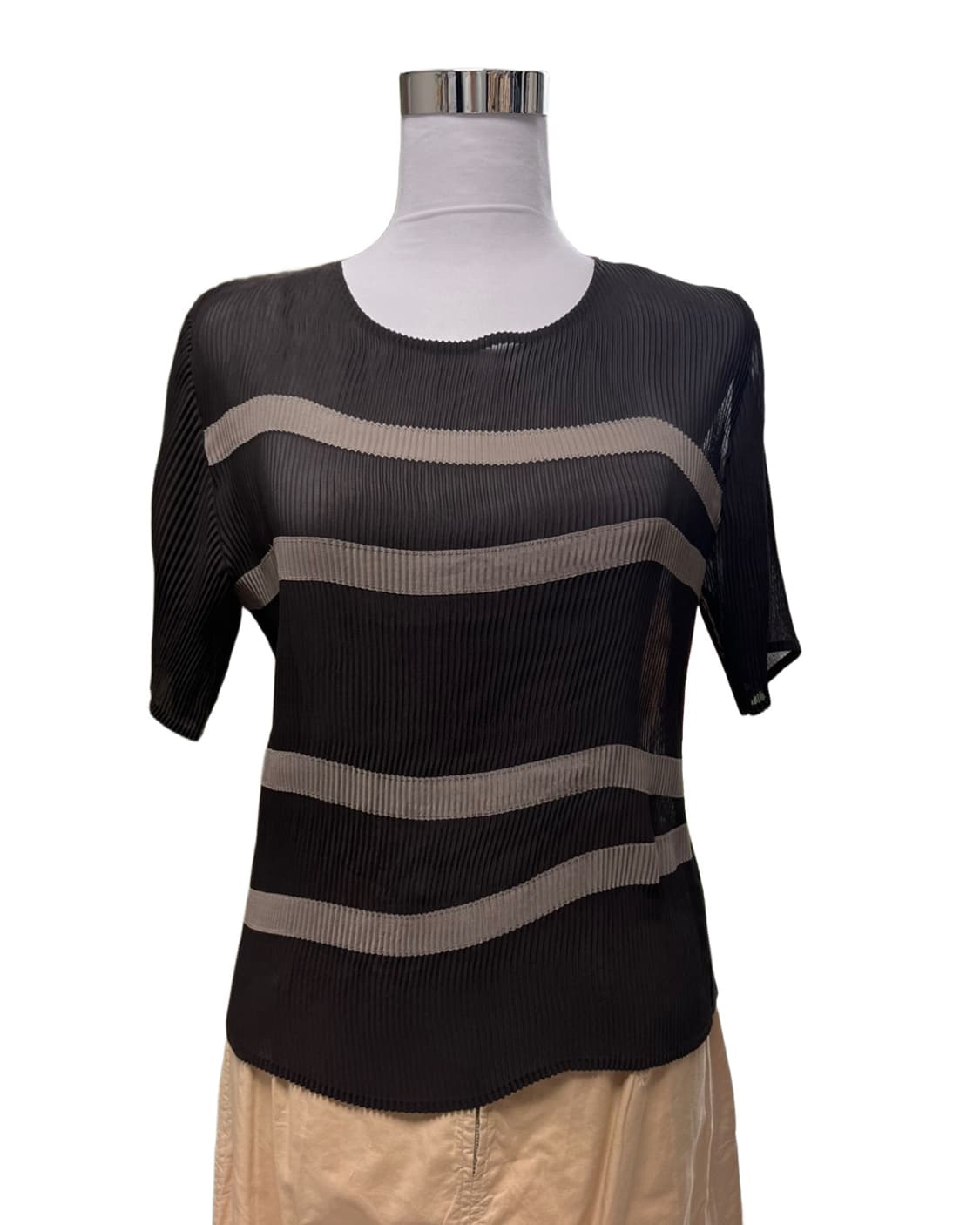 Brown Pleats top 상품이미지4