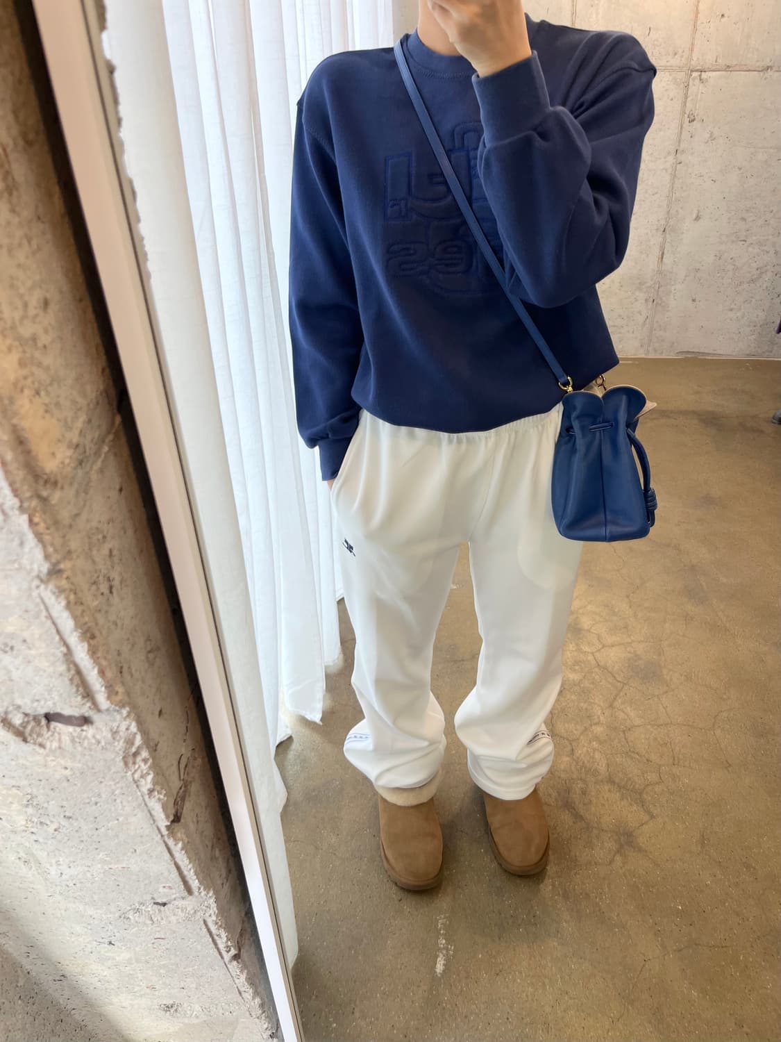 90s COURREGES 레터링 스웻셔츠 상품이미지3