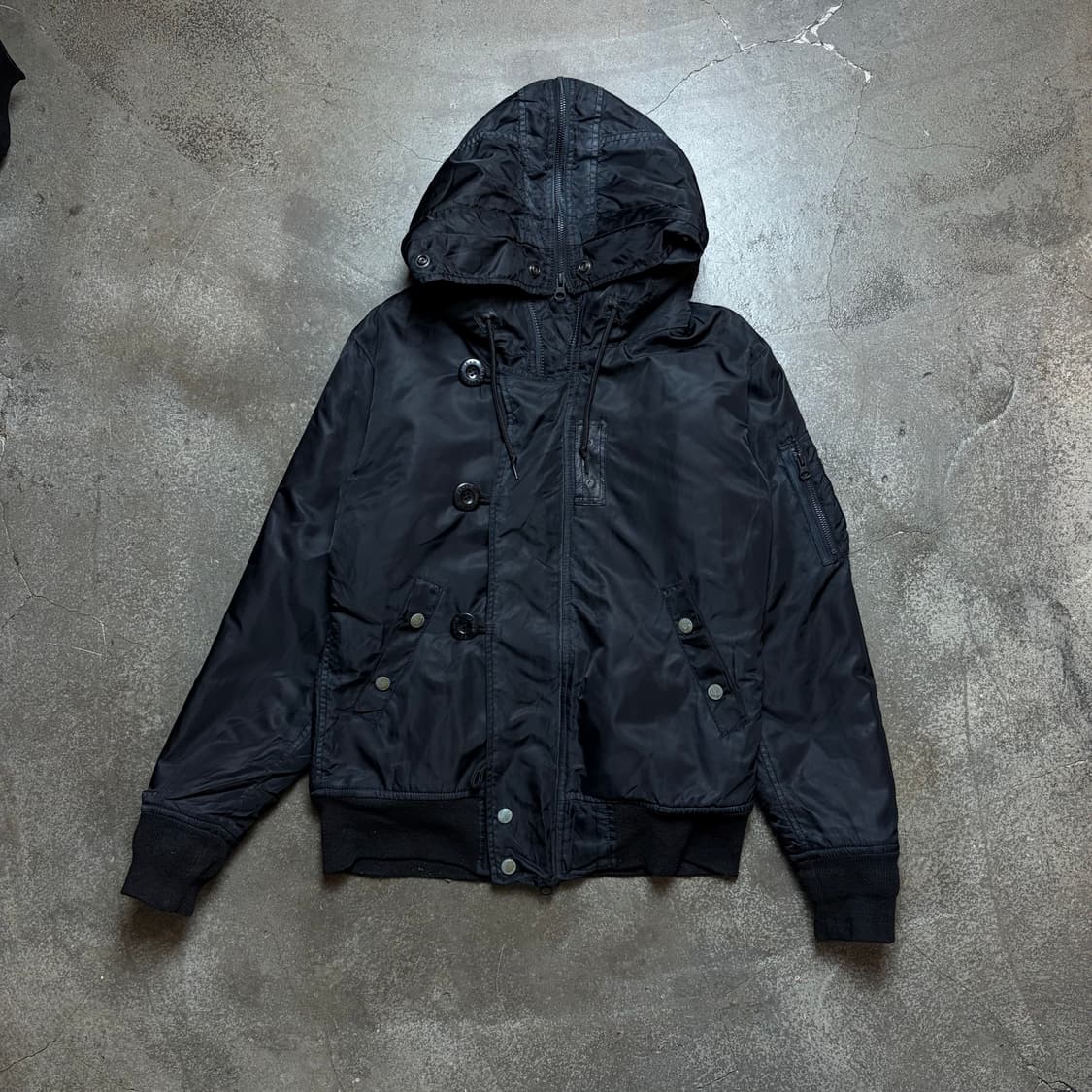 빈티지 후드 집업 자켓 상품이미지1