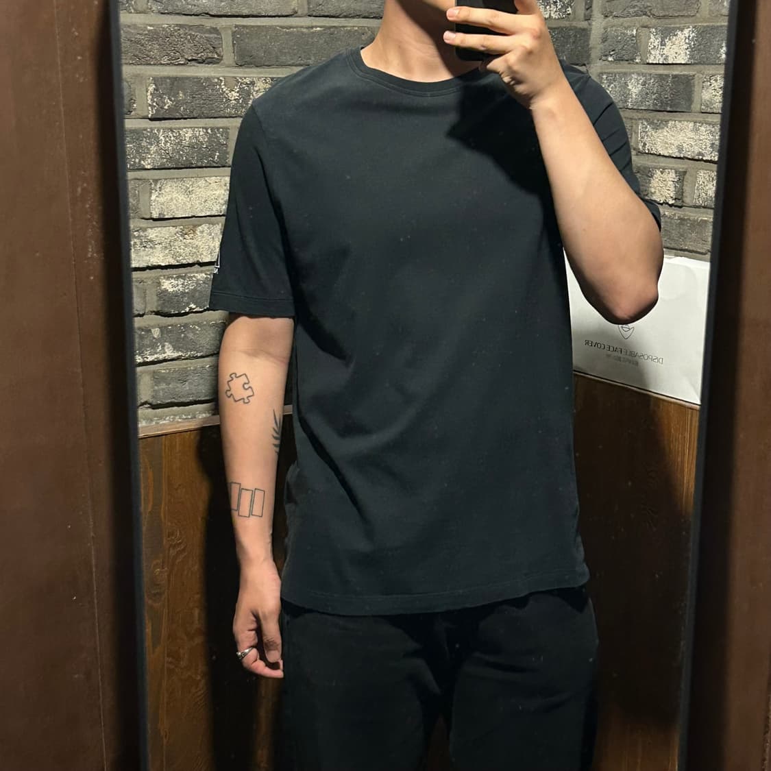 XL) 아르마니 진스 반팔티 블랙 상품이미지9