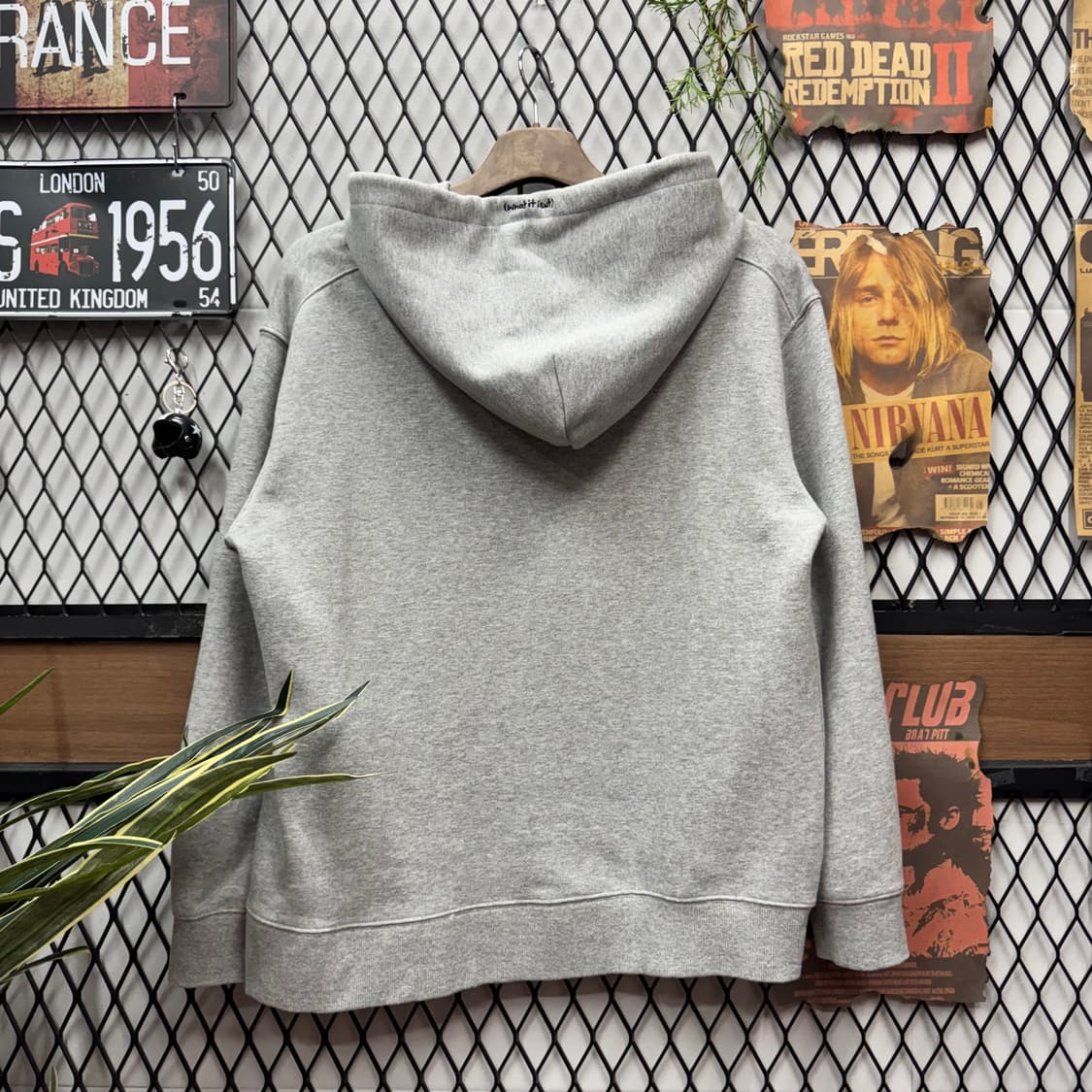 마크 곤잘레스 와릿이즌 후드티 전면 로고 포인트 그레이 상품이미지2