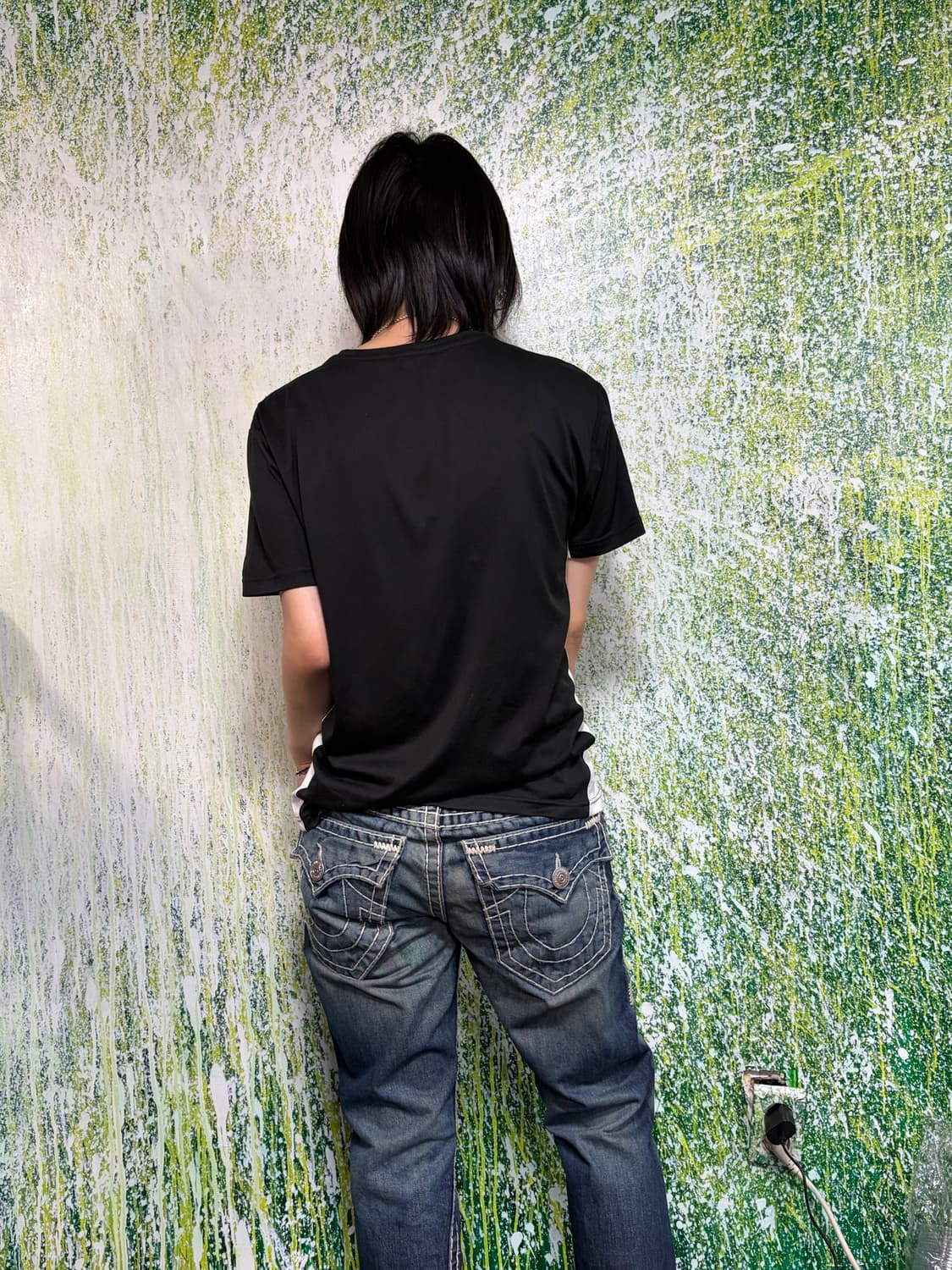 폴로 빅포니 치프키프 블랙와치 블록코어 블랙 배색 반팔 티셔츠 S 상품이미지3