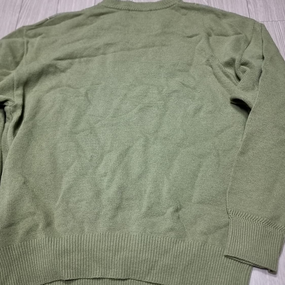 메이드인제팬 먼씽 Munsingwear 올리브색 패턴 니트(100) 상품이미지7