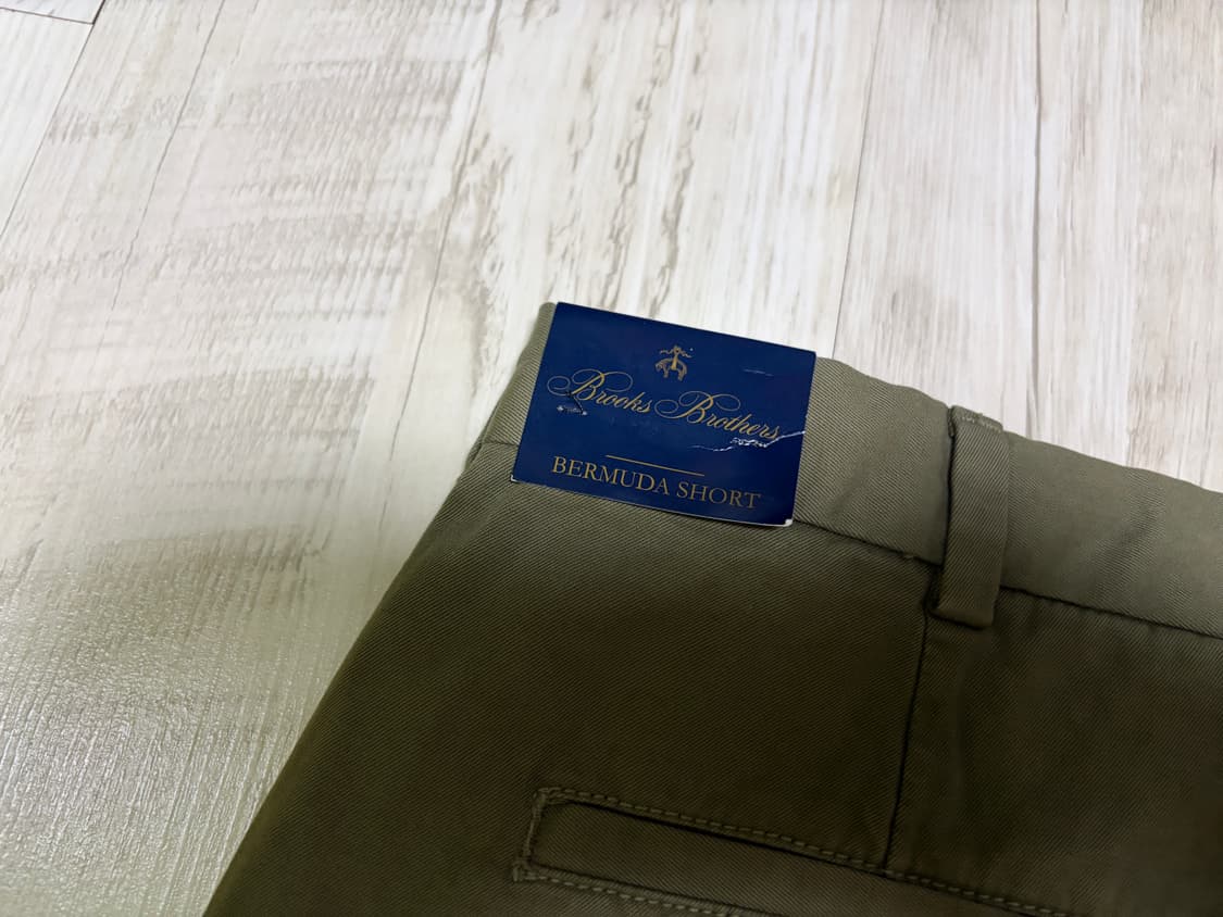 [38] 브룩스 브라더스 버뮤다 팬츠 올리브 새상품 상품이미지3