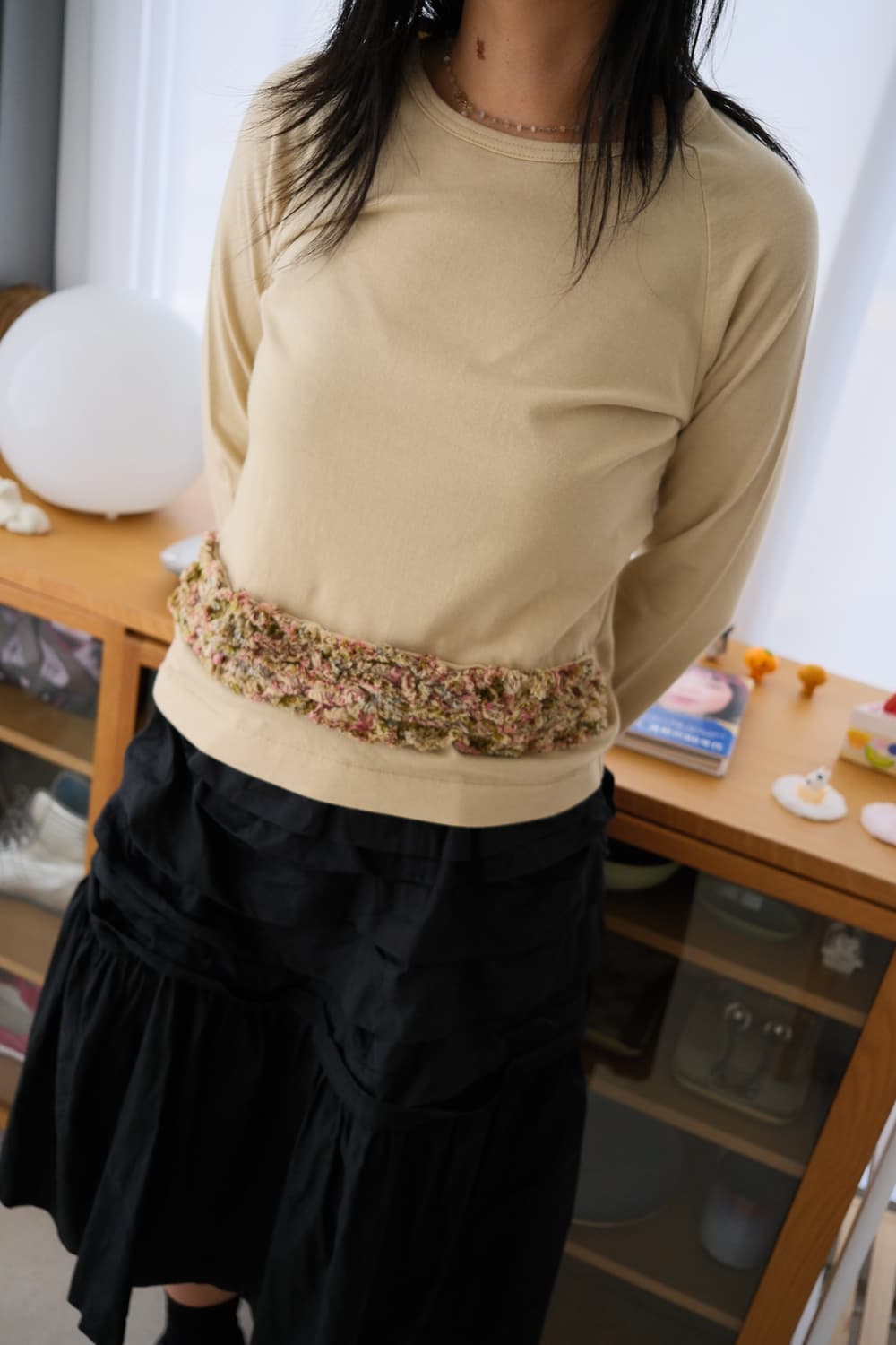 00s jacquard frill top  상품이미지2