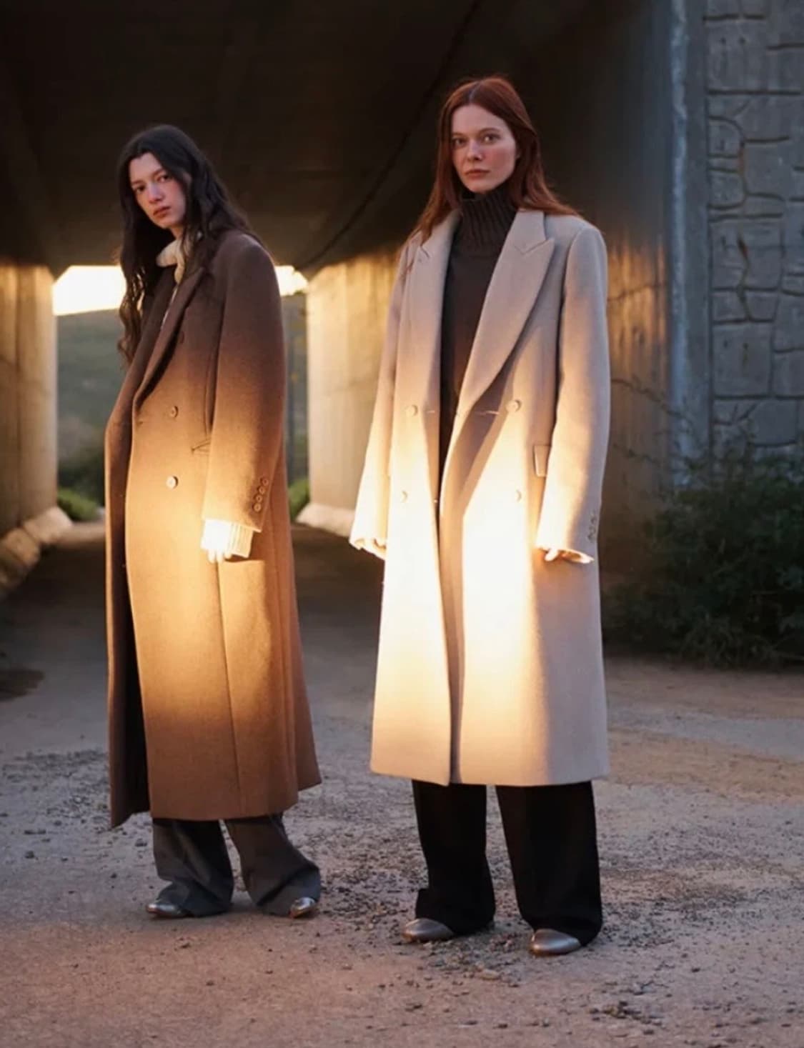 포이어 오트밀 롱 코트 상품이미지2