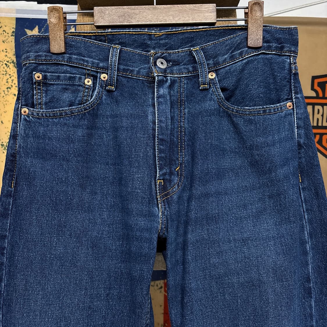 리바이스 555 릴렉스 스트레이트 빈티지 워싱 데님팬츠 N1234 상품이미지3