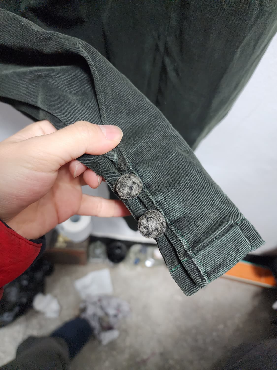 배정남st 청녹색 항아리 바지 상품이미지6