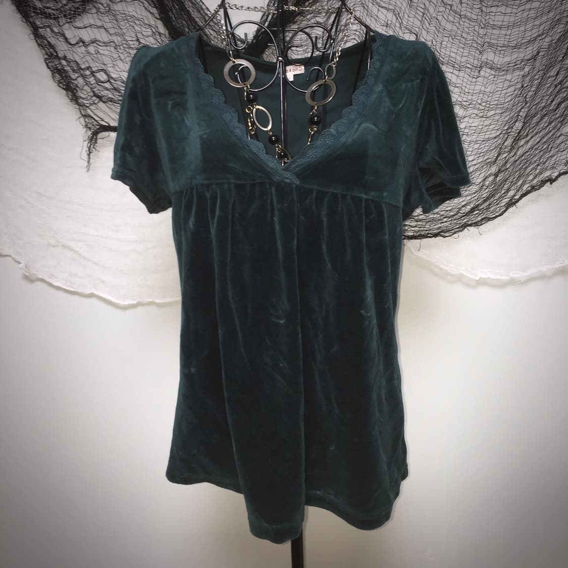 3can4on velvet mori lace T 상품이미지2