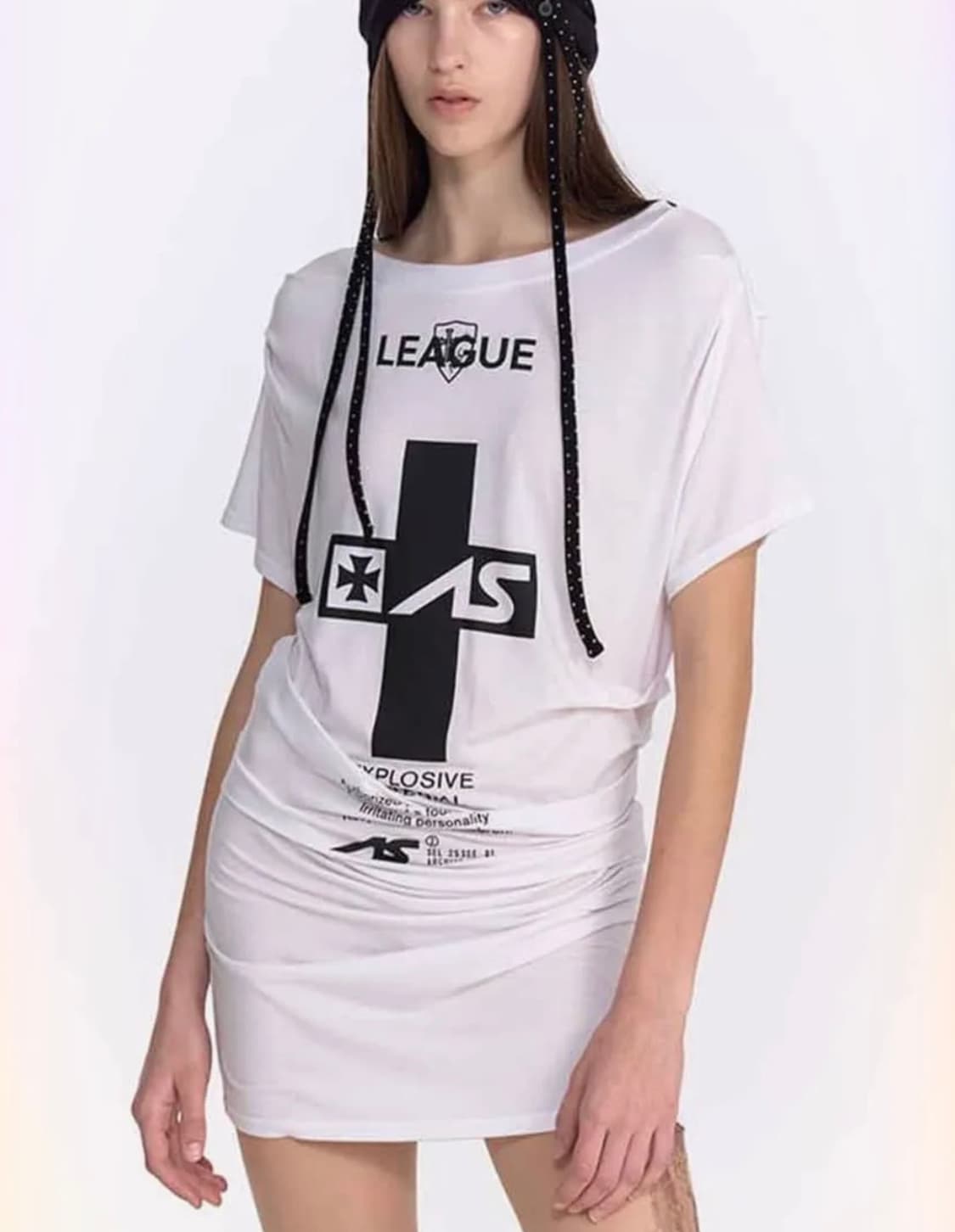 2000아카이브스 | CRUCIA TEE DRESS (WH) 상품이미지1