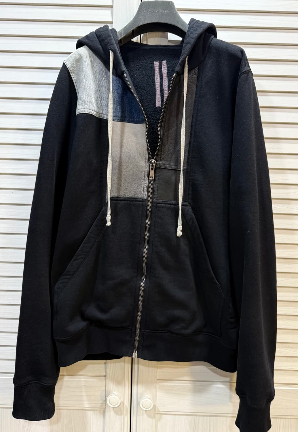 Rick Owens 릭 오웬스 가죽패치 후디 상품이미지1