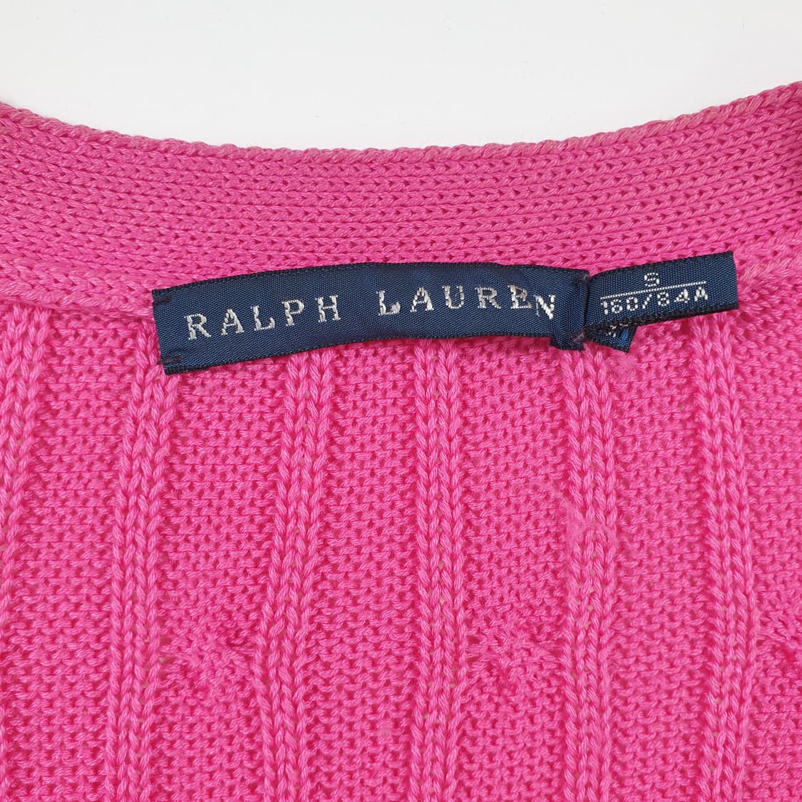 랄프로렌 핑크 케이블 니트 가디건 상품이미지2