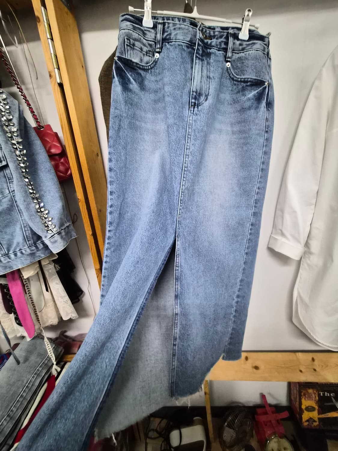 JS뉴욕 케이프니트.보브 데님스커트 상품이미지8