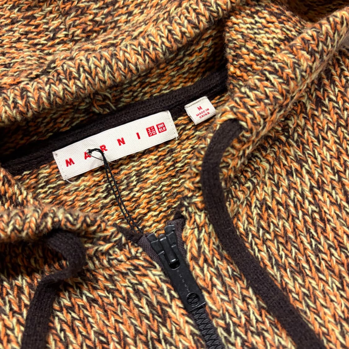 [M] 유니클로 마르니 니트 후드 집업 가디건 D41 상품이미지4
