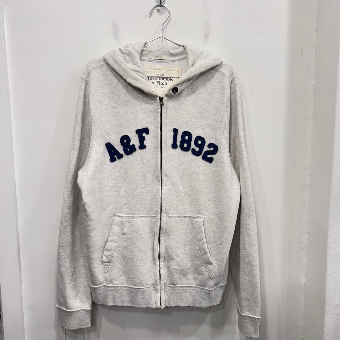아베크롬비 앤 피치 1892 머슬핏 헤비코튼 후드집업 상품이미지2