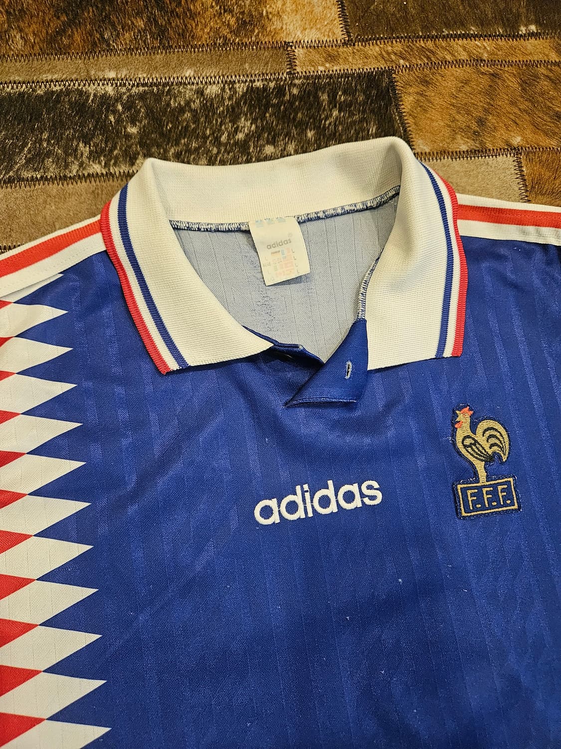 90s 빈티지 아디다스 프랑스 축구팀 져지  상품이미지3