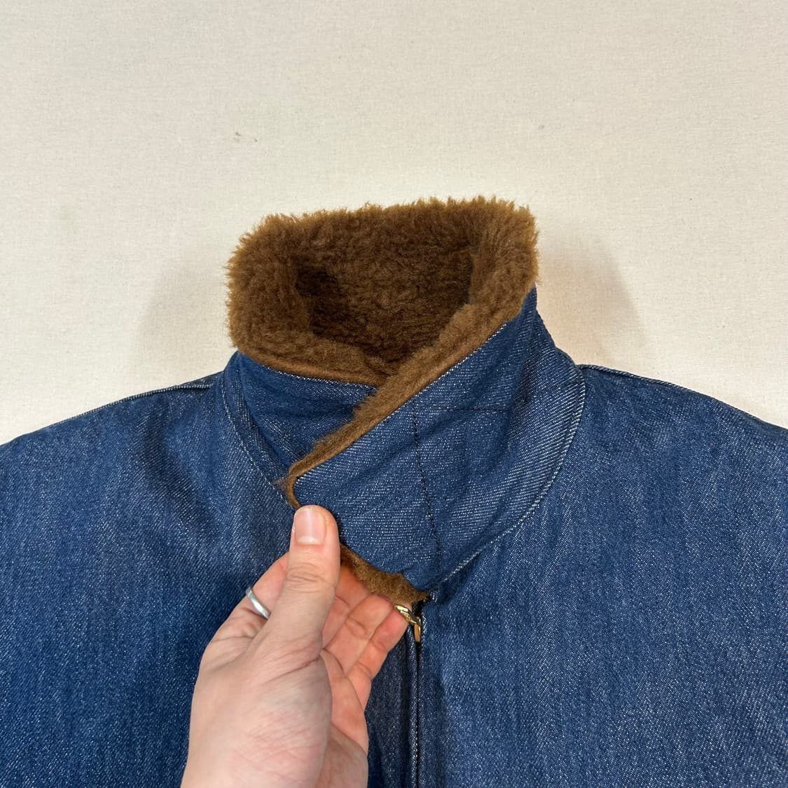 M) 리바이스 프리미엄 데님 블루종 봄버 시어링 자켓 상품이미지5