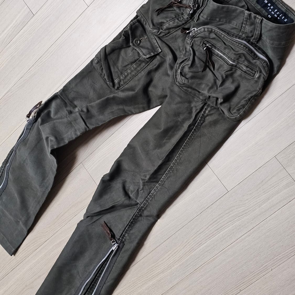 28 S 우먼 ) 맥스프릿츠 라이더 바이커 슬림핏 카고 팬츠 여성 바지 상품이미지4