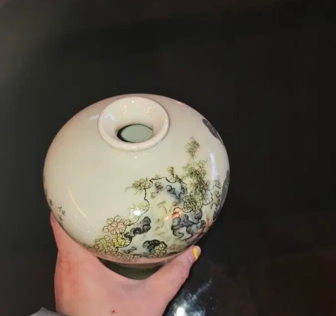 인물화 골동품 도자기 빈티지 엔틱 오브제 화병 상품이미지4