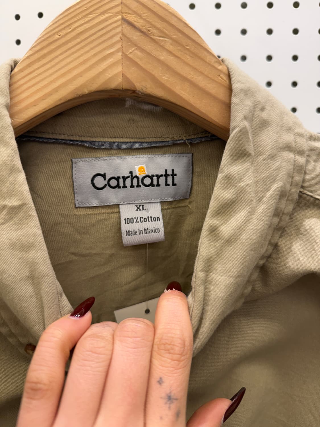 칼하트 원포켓 베이지 긴팔 셔츠 U1297 상품이미지5