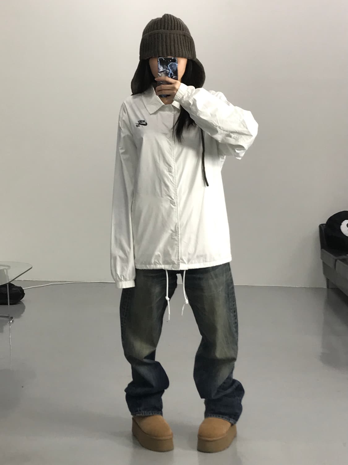 나이키 SB 화이트 코치 자켓 상품이미지1