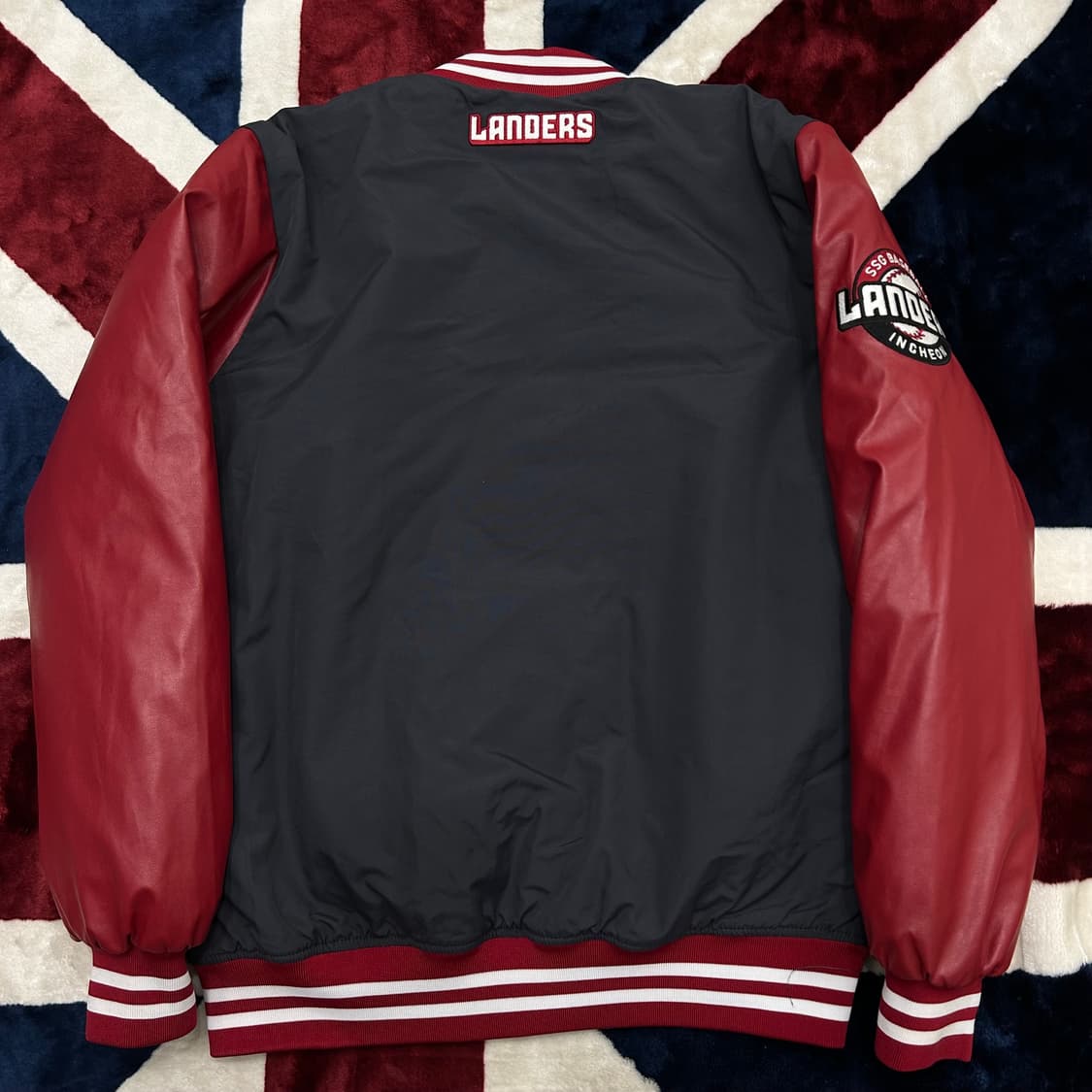 [95M]SSG랜더스 춘추 야구 점퍼/그레이레드 상품이미지5