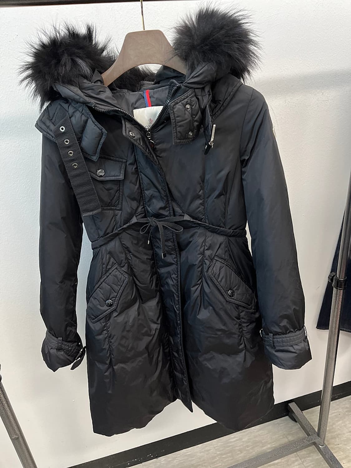 여) 몽클레어 천연모피 야상파카 상품이미지2