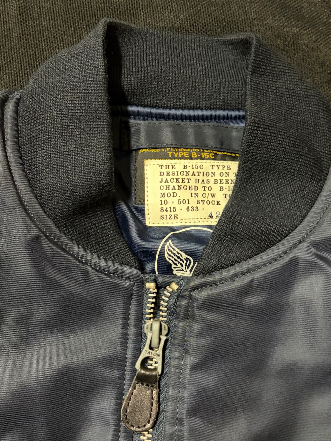 브론슨 MA-1 네이비 / A급 상품이미지3