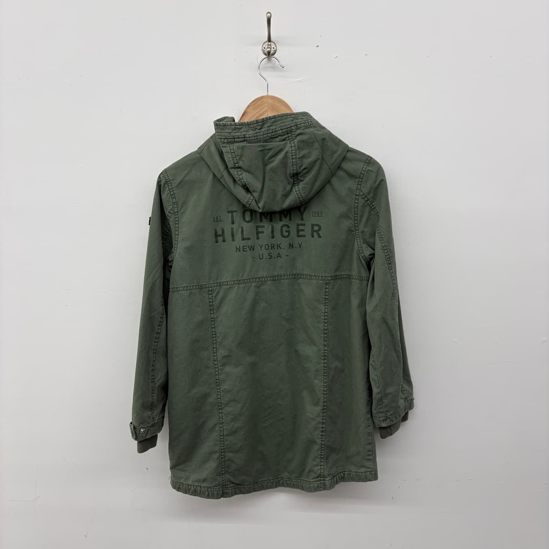 타미힐피거 카키색 후드 야상 점퍼 여성 XS 상품이미지5