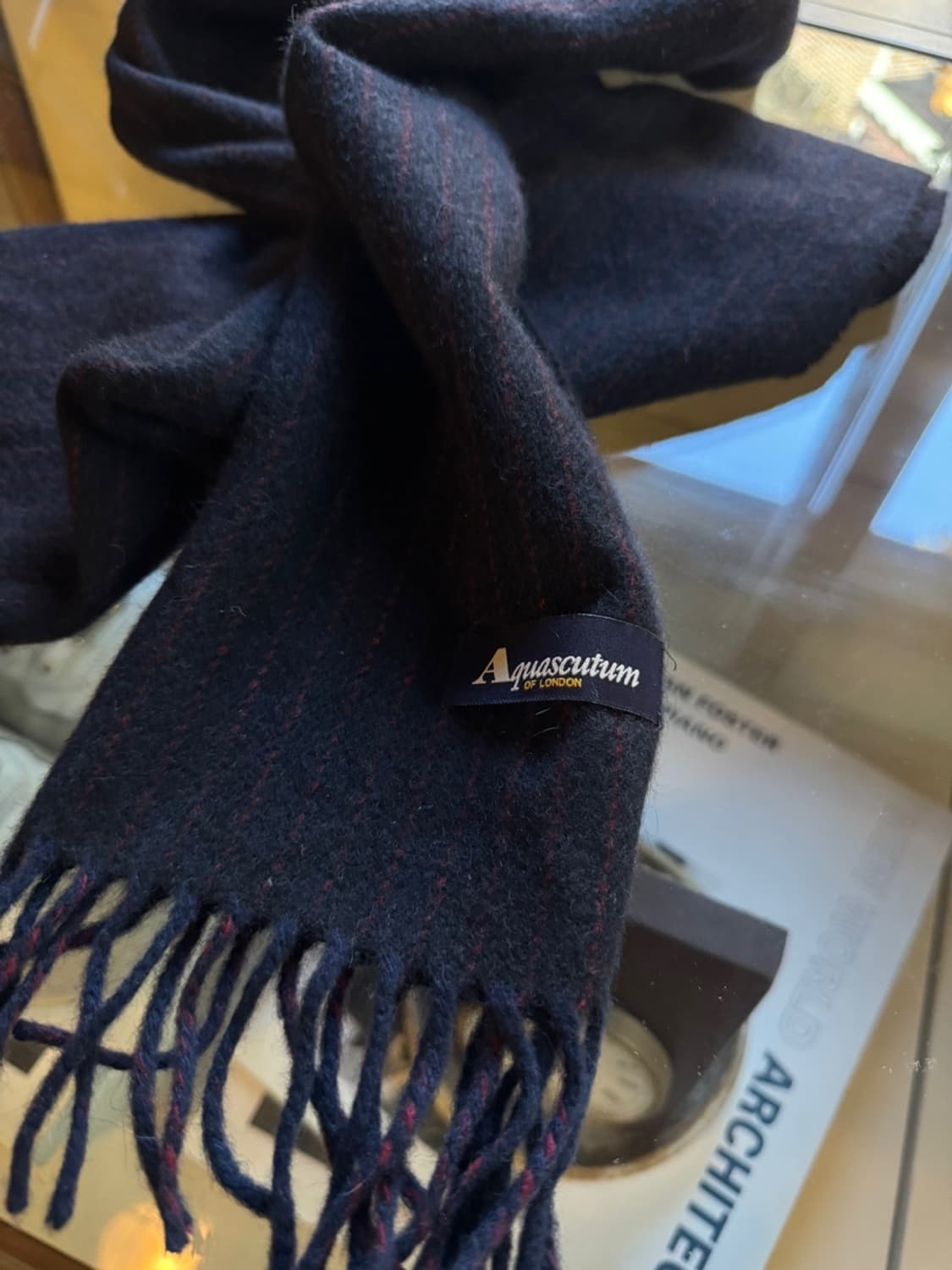 아쿠아스큐텀 캐시미어 머플러 상품이미지5