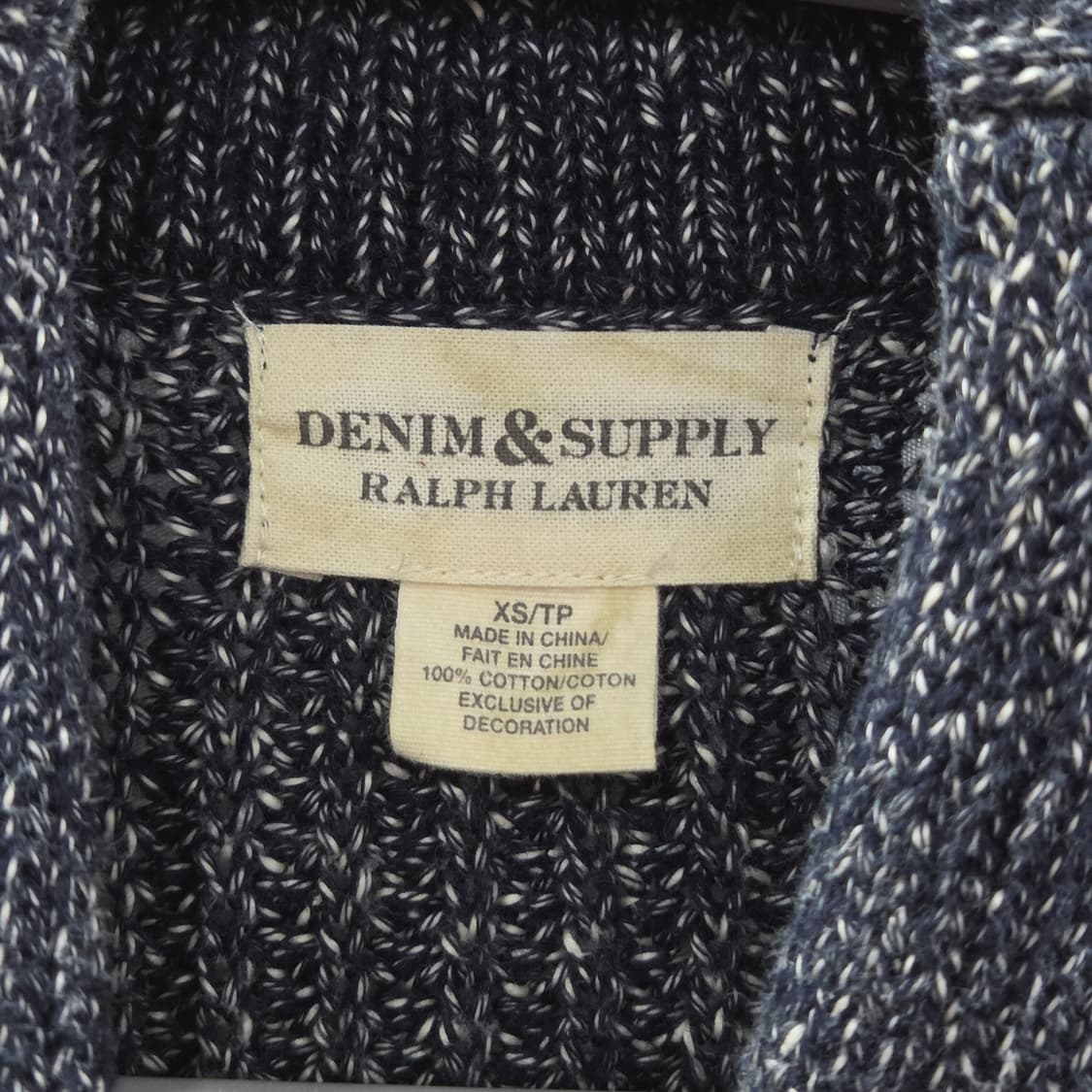 데님앤서플라이 숄카라 코튼 가디건 XS 상품이미지3