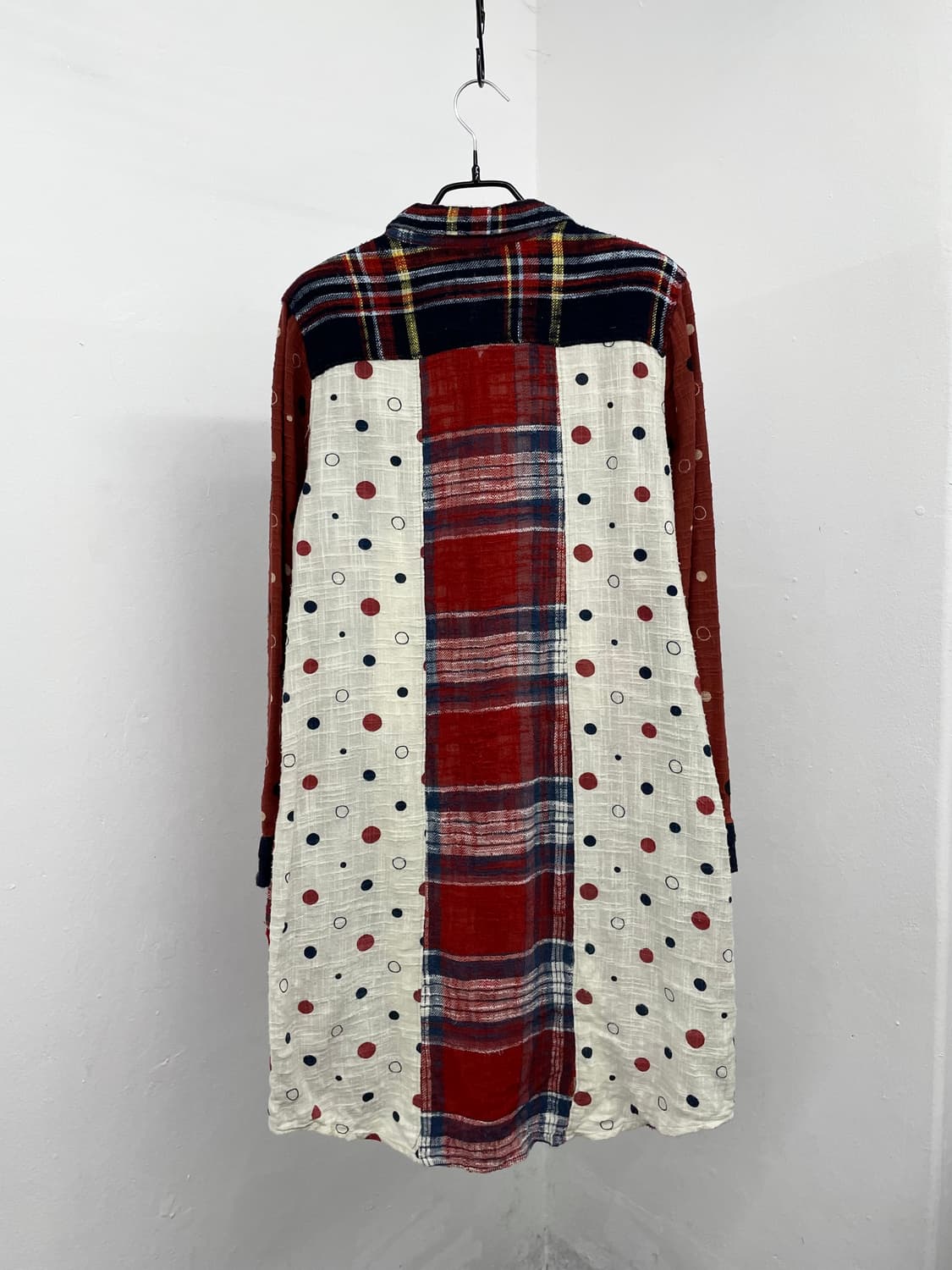 큐브슈가 하구미 도트 셔츠 원피스 상품이미지7