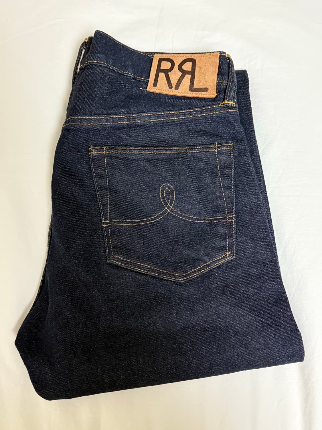 RRL 스트레이트핏 원스 워시 셀비지 진 32/32  상품이미지1