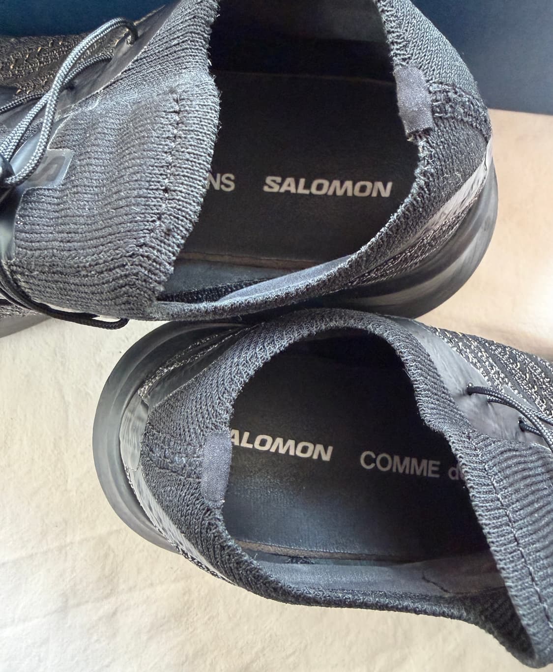 살로몬 x 꼼데가르송 옴므 펄사 플랫폼 블랙 Salomon CDG 상품이미지8