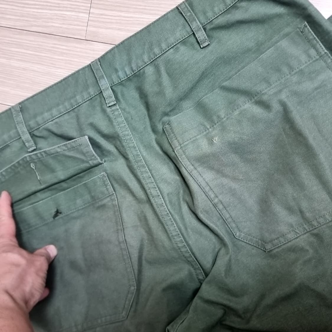 유니폼브릿지 카키색 정글퍼티그  면바지(라지 33,34) 상품이미지5